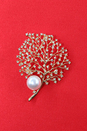 Gold hayat ağacı broş. Yaka iğnesi broş. Taşlı tasarım broş. Kadın broş. Broş. Hayat ağacı broş.