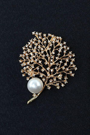 Gold hayat ağacı broş. Yaka iğnesi broş. Taşlı tasarım broş. Kadın broş. Broş. Hayat ağacı broş.