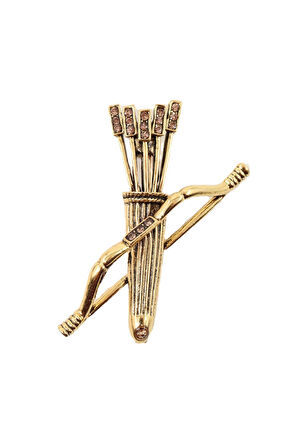 Pusat broş. Yay ok broş. Yaka iğnesi yay ok broş. Erkek broş. Kadın broş. Yay broş. Ok broş.