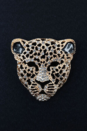 Zirkon taşlı çita broş. Yaka iğnesi çita broş. Taşlı çita broş. Kadın broş, erkek broş. Çita broş