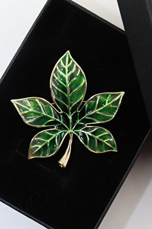 Sığla ağacı yaprağı broş. Yaka iğnesi yaprak broş. Kadın broş. Erkek broş. Yaprak broş.