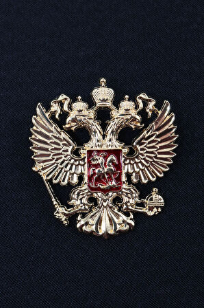 Gold çift başlı kartal broş. Yaka iğnesi kartal broş. Erkek broş. Kadın broş. Çift başlı kartal broş