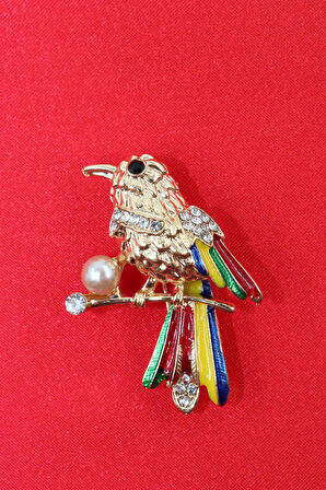 Gold kanarya broş. Yaka iğnesi kanarya broş. Taşlı kanarya broş. Erkek broş kadın broş. Kanarya broş