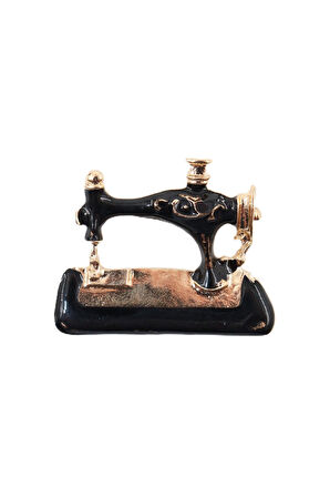 Modelist terzi dikiş makinesi broş. Yaka iğnesi broş. Erkek broş. Kadın broş. Dikiş makinesi broş.