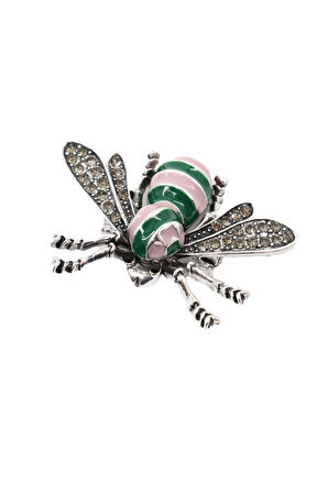 Zirkon taşlı arı broş. Yaka iğnesi arı broş. Taşlı arı broş. Erkek broş. Kadın broş. Arı broş.