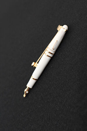 Dolma kalem broş. Yaka iğnesi mürekkepli kalem broş. Erkek broş, kadın broş. Kalem broş.