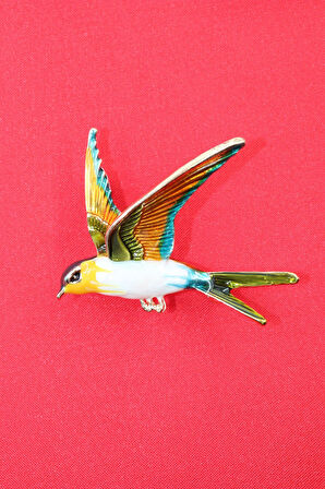 Kırlangıç Broş. Yaka Iğnesi Broş. Kadın Broş. Erkek Broş. Broş. Unisex. Kuş Broş.