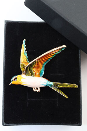 Kırlangıç Broş. Yaka Iğnesi Broş. Kadın Broş. Erkek Broş. Broş. Unisex. Kuş Broş.