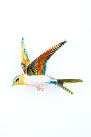 Kırlangıç Broş. Yaka Iğnesi Broş. Kadın Broş. Erkek Broş. Broş. Unisex. Kuş Broş.