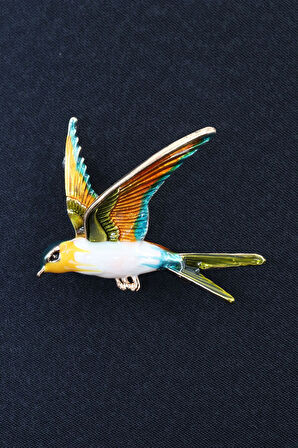 Kırlangıç Broş. Yaka Iğnesi Broş. Kadın Broş. Erkek Broş. Broş. Unisex. Kuş Broş.