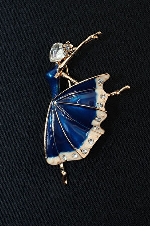 Dans Eden Kız Broş. Taşlı Broş. Yaka Iğnesi Broş. Kadın Broş. Broş. Kadın Yaka Iğnesi Broş.