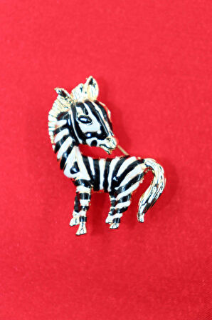 Zebra broş. Yaka iğnesi broş. Kadın broş. Broş. Erkek broş. Unisex.