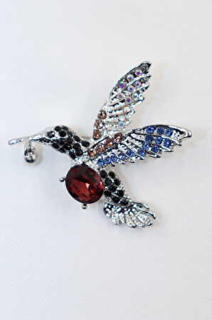 Arı Kuşu Broş. Elmas Taşlı Tasarım Arı Kuşu Broş. Yaka Iğnesi Broş. Kadın Broş. Erkek Broş.