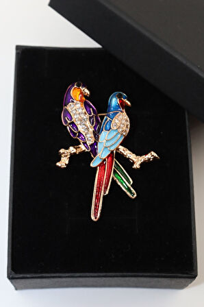 Çifte kumrular broş. Tasarım broş. Yaka iğnesi broş. Kadın broş. Broş. Erkek broş. Unisex