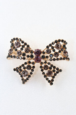 Markazit Taşlı Fiyonk Broş. Yaka Iğnesi Broş. Tasarım Fiyonk Taşlı Broş. Kadın Broş. Broş