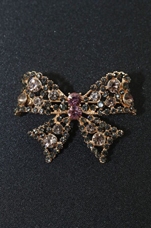 Markazit Taşlı Fiyonk Broş. Yaka Iğnesi Broş. Tasarım Fiyonk Taşlı Broş. Kadın Broş. Broş