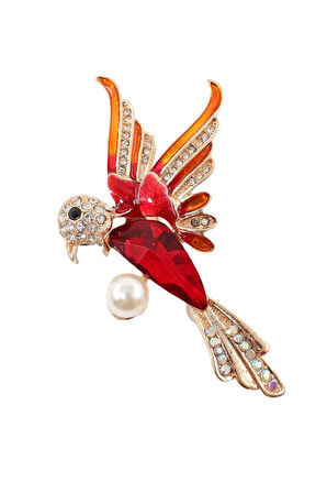 Yakut Güvercin Broş. Yaka Iğnesi Broş. Taşlı Broş. Kadın Broş Incili Broş. Güvercin Broş.