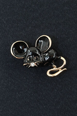 Minik fare broş. Yaka iğnesi broş. Tasarım minik fare broş. Kadın broş. Erkek broş. Broş. Unisex