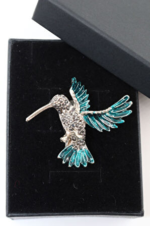 Arı kuşu broş. Taşlı tasarım arı kuşu broş. Yaka iğnesi broş. Kadın broş. Erkek broş. Broş. Unisex