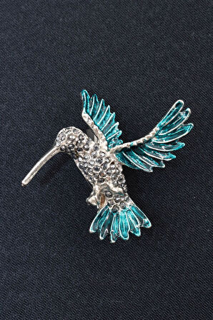 Arı kuşu broş. Taşlı tasarım arı kuşu broş. Yaka iğnesi broş. Kadın broş. Erkek broş. Broş. Unisex