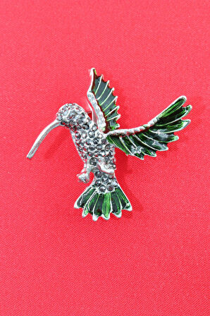 Arı kuşu broş. Taşlı tasarım arı kuşu broş. Yaka iğnesi broş. Kadın broş. Erkek broş. Broş. Unisex