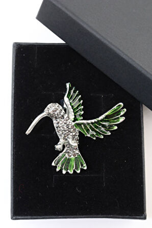 Arı kuşu broş. Taşlı tasarım arı kuşu broş. Yaka iğnesi broş. Kadın broş. Erkek broş. Broş. Unisex