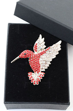 Arı kuşu broş. Taşlı tasarım arı kuşu broş. Yaka iğnesi broş. Kadın broş. Erkek broş. Broş. Unisex