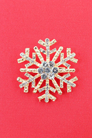 Kar tanesi broş. Taşlı tasarım broş. Yaka iğnesi broş. Kadın broş. Erkek broş. Broş. Unisex
