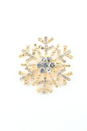 Kar tanesi broş. Taşlı tasarım broş. Yaka iğnesi broş. Kadın broş. Erkek broş. Broş. Unisex