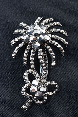 Palmiye ağacı broş. Taşlı tasarım broş. Yaka iğnesi broş. Kadın broş. Erkek broş. Broş. Unisex