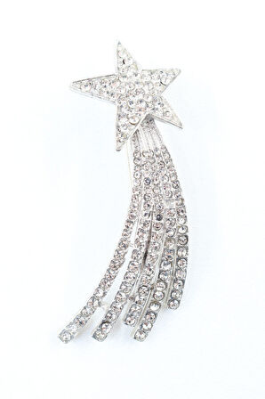 Kayan Yıldız Broş. Yaka Iğnesi Broş. Yıldız Broş. Taşlı Broş. Kadın Broş. Erkek Broş. Gümüş Broş