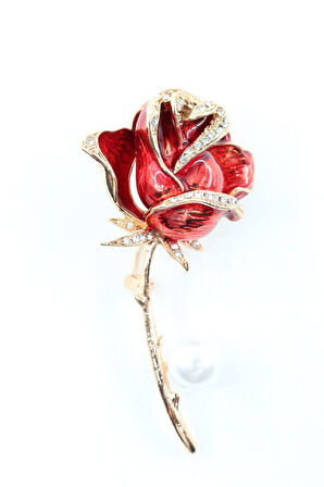 Gül Broş. Yaka Iğnesi Broş, Taşlı Broş. Kadın Broş. Erkek Broş. Çiçek Broş, Incili Gold Broş.