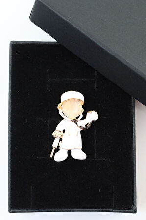 Doktor Broş. Taşlı Tasarım Doktor Broş. Yaka Iğnesi Broş. Erkek Broş. Broş.