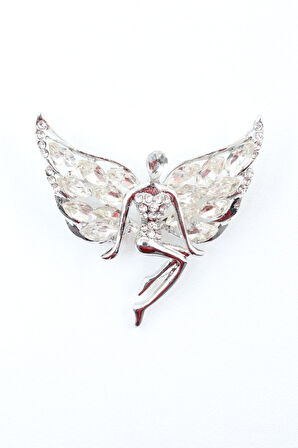 Pırlanta Melek Broş. Yaka Iğnesi Broş. Kadın Broş. Taşlı Broş. Gold Broş. Melek Peri Kızı Broş