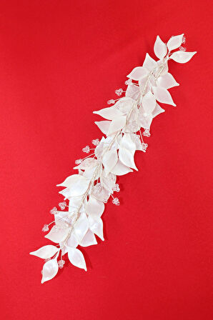 Çiçekli Sedef Gelin Tacı. Gelin Saç Aksesuarı. Nişan Saç Aksesuarı. Söz Nikah Kına Saç Aksesuarları