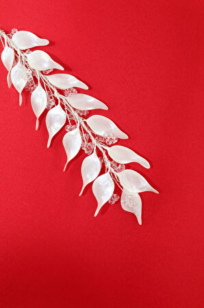 Çiçekli Sedef Gelin Tacı. Gelin Saç Aksesuarı. Nişan Saç Aksesuarı. Söz Nikah Kına Saç Aksesuarları