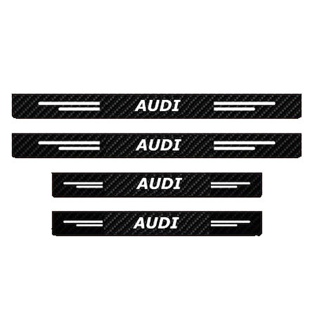 Audi Modelleri İçin Uyumlu Grafen Karbon Oto Kapı Eşiği 4 Adet