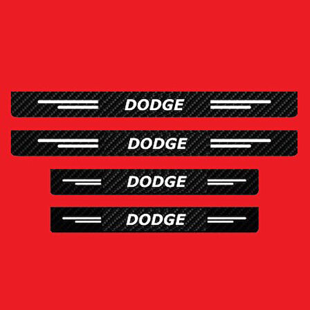 Dodge Modelleri İçin Uyumlu Grafen Karbon Oto Kapı Eşiği 4 Adet