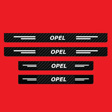 Opel Modelleri İçin Uyumlu Grafen Karbon Oto Kapı Eşiği 4 Adet
