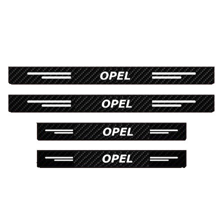 Opel Modelleri İçin Uyumlu Grafen Karbon Oto Kapı Eşiği 4 Adet