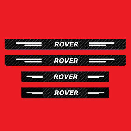Rover Modelleri İçin Uyumlu Grafen Karbon Oto Kapı Eşiği 4 Adet