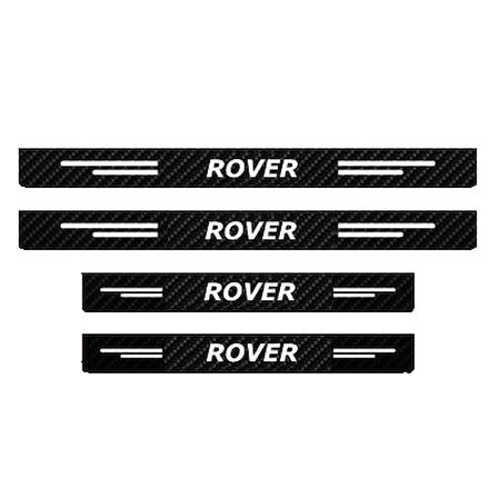 Rover Modelleri İçin Uyumlu Grafen Karbon Oto Kapı Eşiği 4 Adet