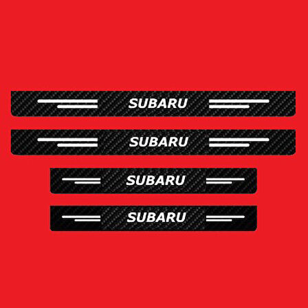 Subaru Modelleri İçin Uyumlu Grafen Karbon Oto Kapı Eşiği 4 Adet