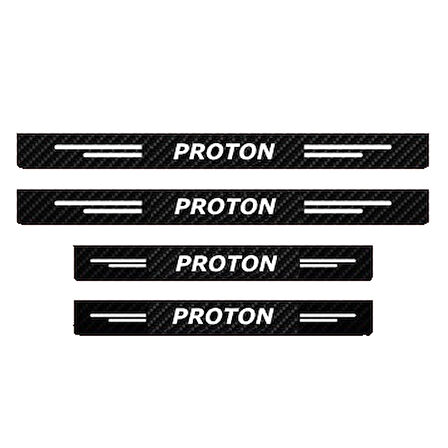 Proton Modelleri İçin Uyumlu Grafen Karbon Oto Kapı Eşiği 4 Adet
