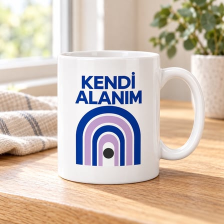 Kendi Alanım Tasarımlı Porselen Kupa - MODEL 296
