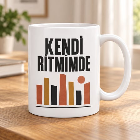 Kendi Ritmimde Yazılı Porselen Kupa - MODEL 289