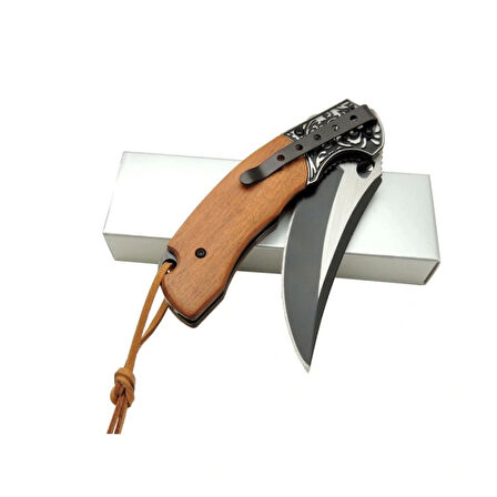 Hançer Çakı Gül Deri İpli