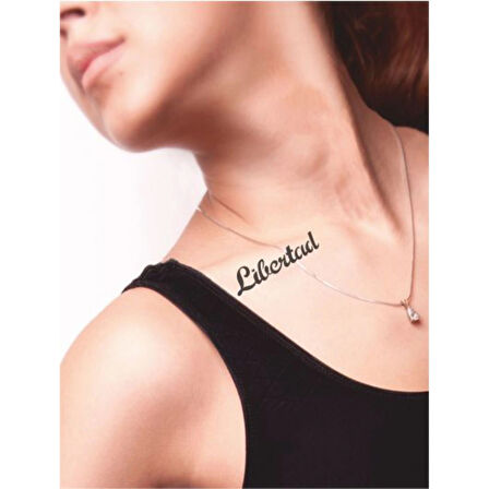 Özgürlük-İtalyanca Tattoo Geçici Dövme Şablonları Kına Kalıpları