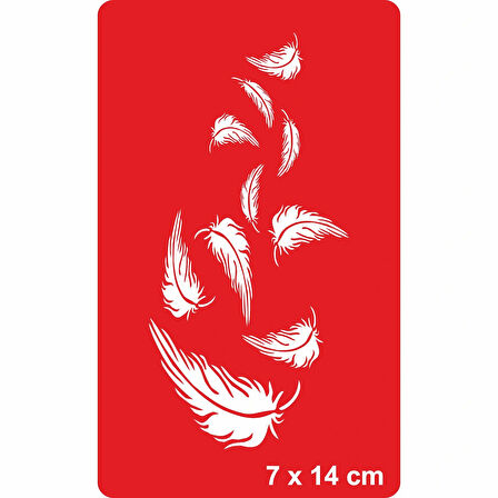 Sessiz Uçuşan Tüyler Tattoo Geçici Dövme Şablonları Kına Kalıpları