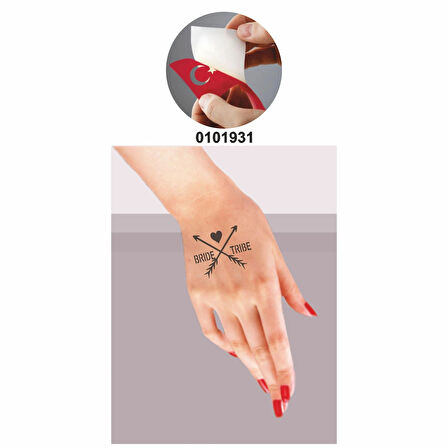 Gelin ve Arkadaşları İçin  Tattoo Geçici Dövme Şablonları Kına Kalıpları